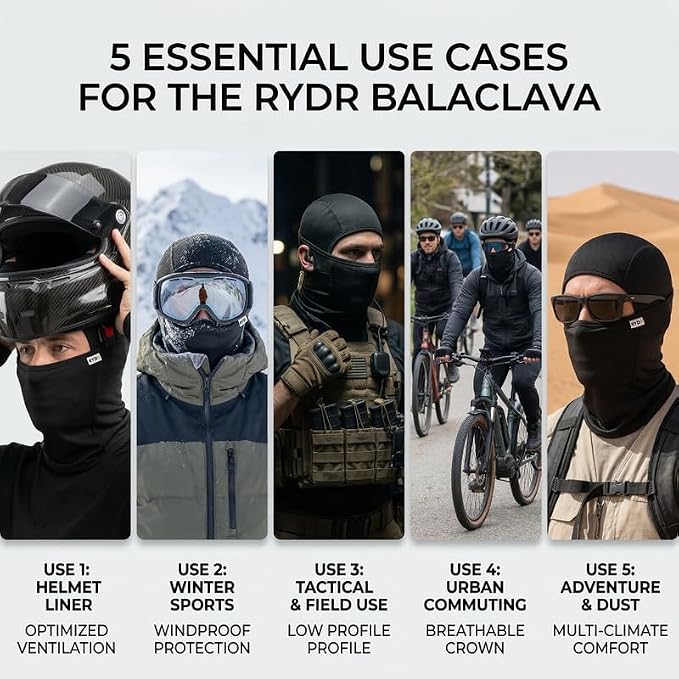 Adult Black Balaclava