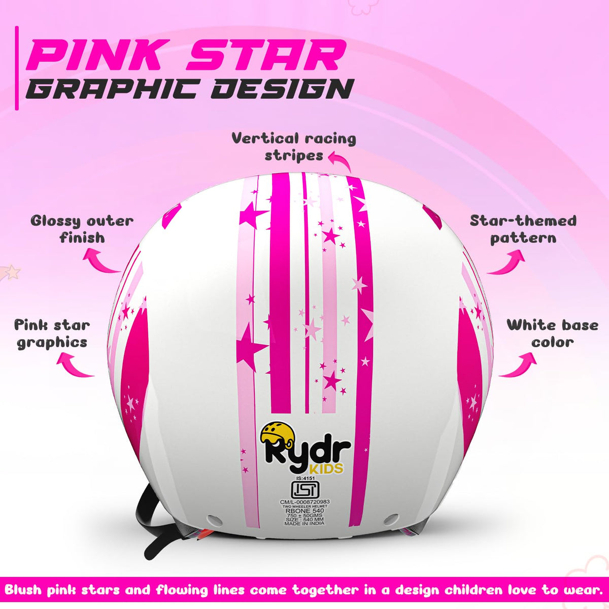 Rydr Kids URA Star S Nova - Pink