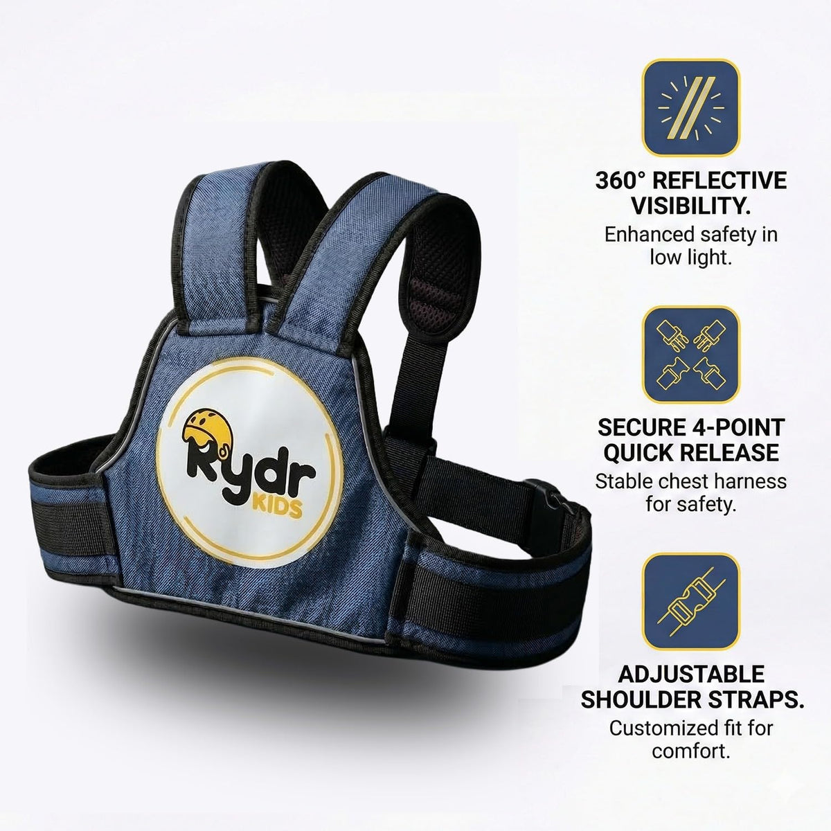Rydr Kids Premium Motorcycle Safety Harness (2–12 Years)