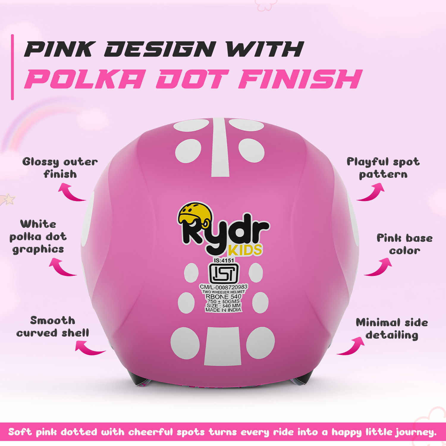 Rydrkids - Bloom Dot- Pink Nova