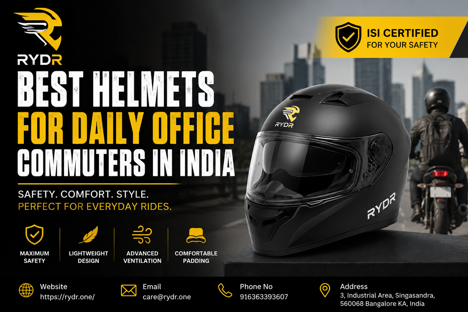 Best Helmets for Daily Office Commuters in India