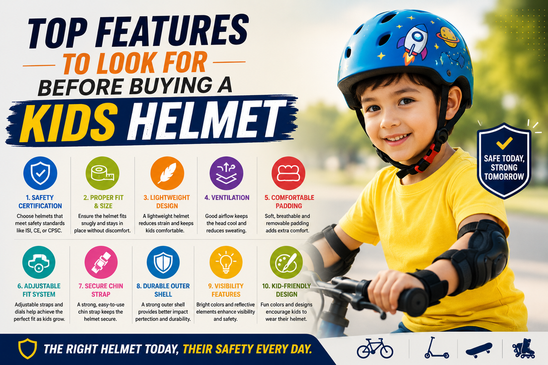 Top Features to Look for Before Buying a Kids Helmet