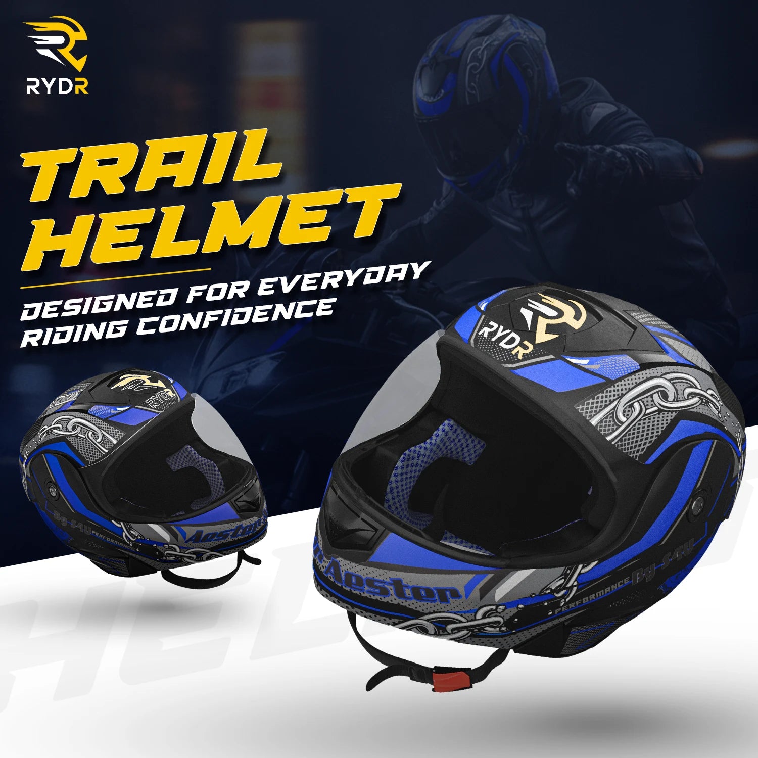 Rydr AC  Black / Blue Graphics