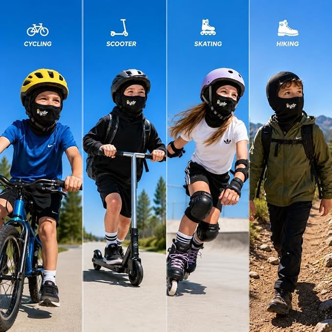 Kids Black Balaclava