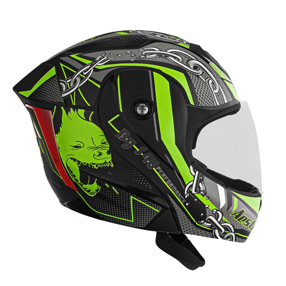 Rydr AC Dx - FLIP UP Black / Green Graphics