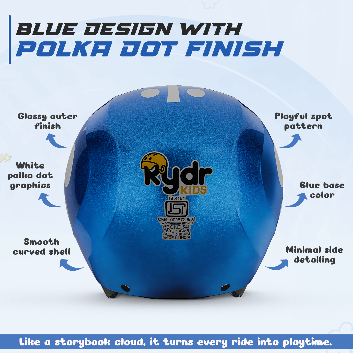 RydrKids- Bloom Dot- Blue Leo