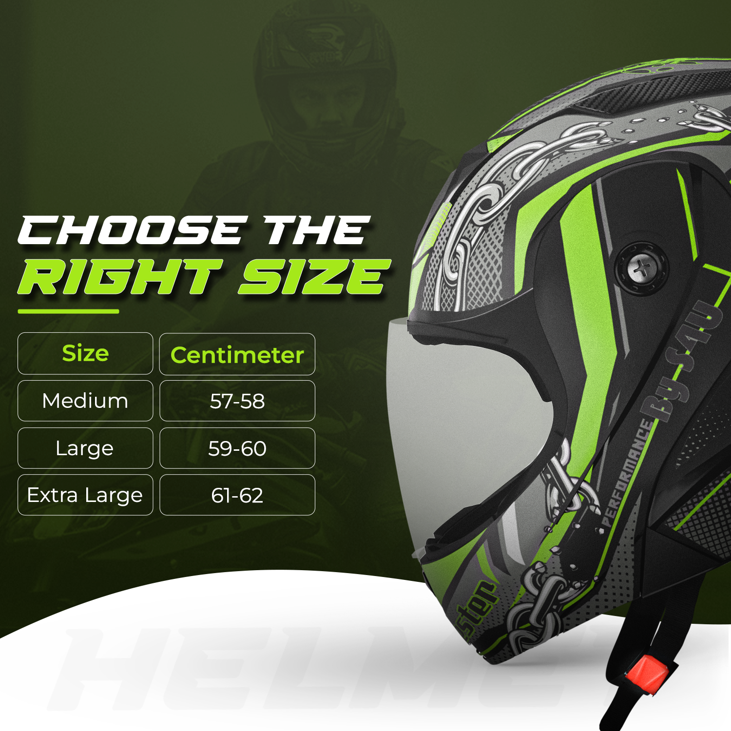 Rydr AC Dx - FLIP UP  Black / Green Graphics