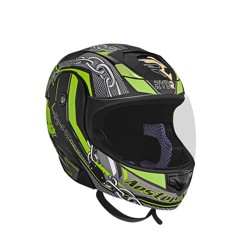 Rydr Aster Crust Dx - Black / Green Graphics