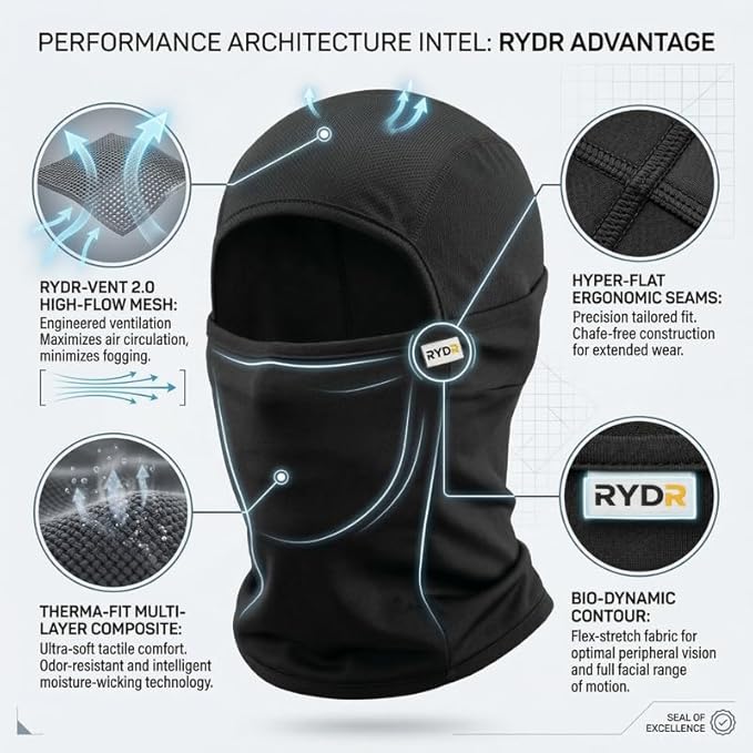 lightweight balaclava mask for summer and winter riding