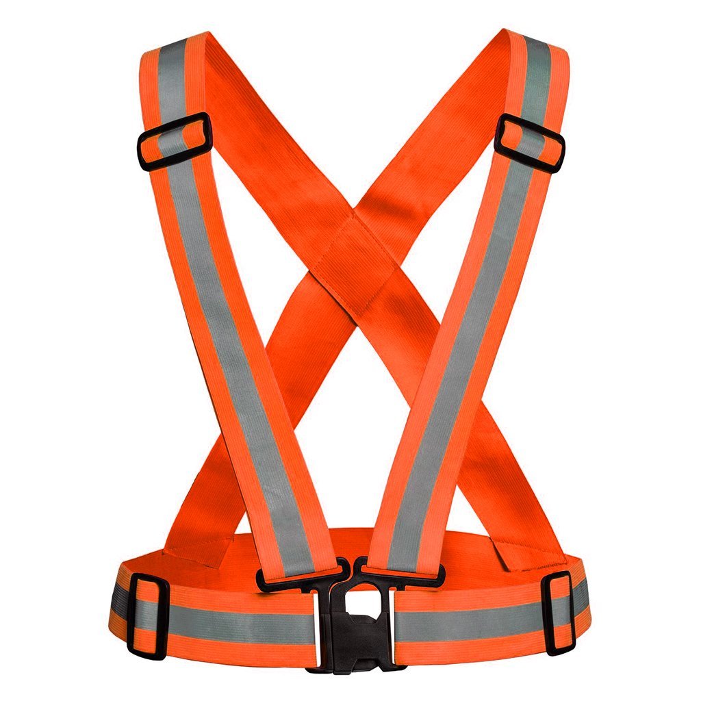 Reflective safety CROSS BELT-Orange