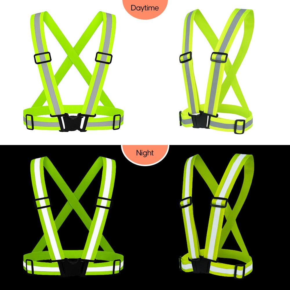 Reflective safety CROSS BELT Neon
