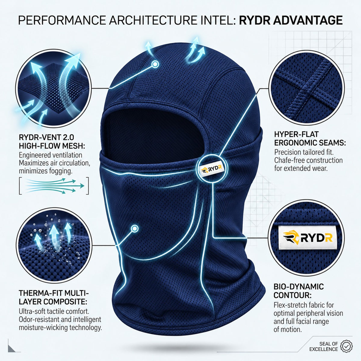 Adult Blue Balaclava